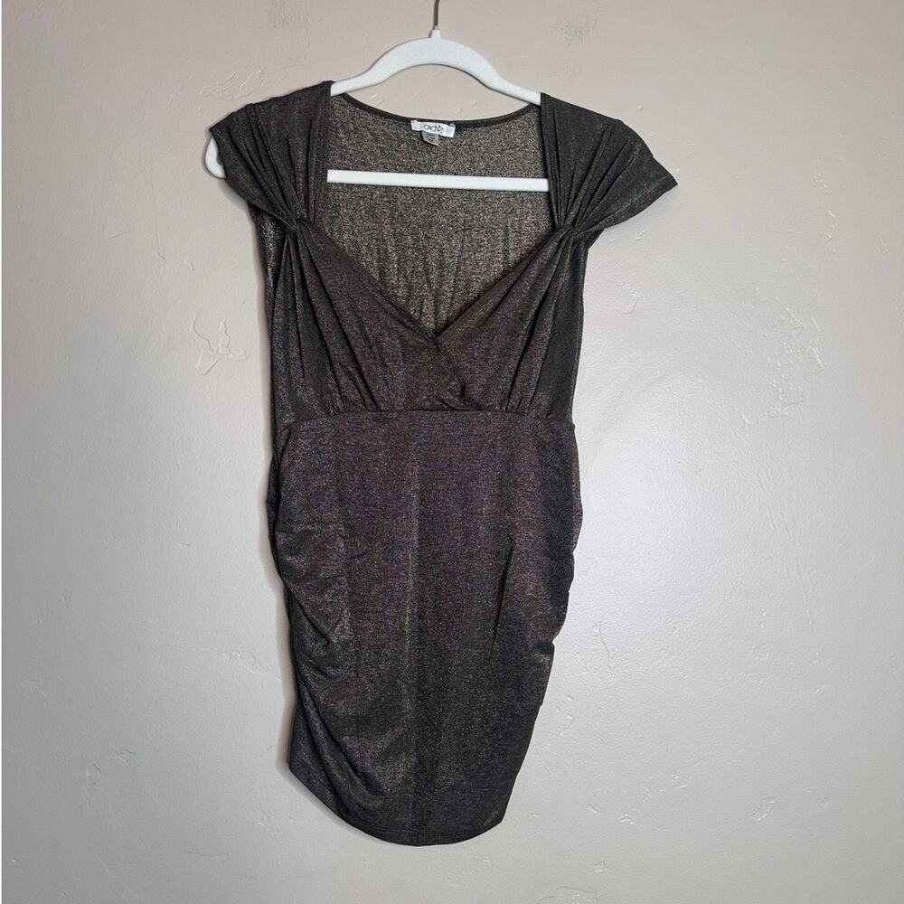 Cache Lightweight Gold Shimmer Blouse Medium
